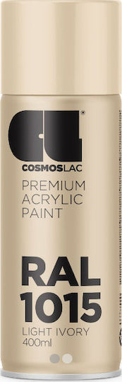 Cosmos Lac Spray Paint Classic Acrylic Light Ivory RAL 1015 400ml