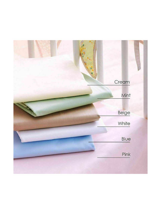 SB Home Delos Baby Sheet Crib Cotton Cream 120x160cm 05.00210