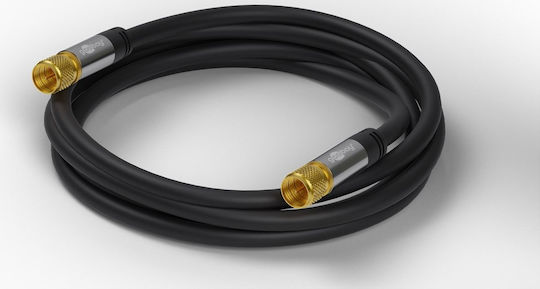 Goobay Καλώδιο Δορυφορικής F-Connector männlich - F-Steckverbinder männlich 1m (70661)
