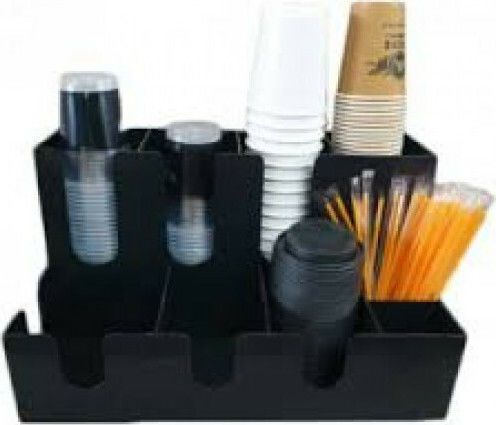 Colorato Plastic Bar Organizer with 9 Compartments with Dimension 42x23.5x23.5cm