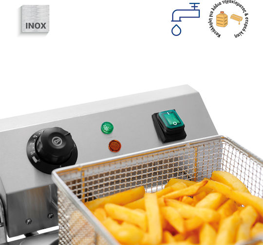 Bartscher Elektrische Fritteuse Doppel 6.6kW Kapazität 2x9lt 57.5x53x38.5cm Snack IV Plus