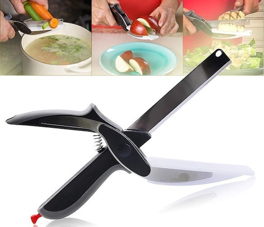 Salatschere aus Edelstahl Schwarz