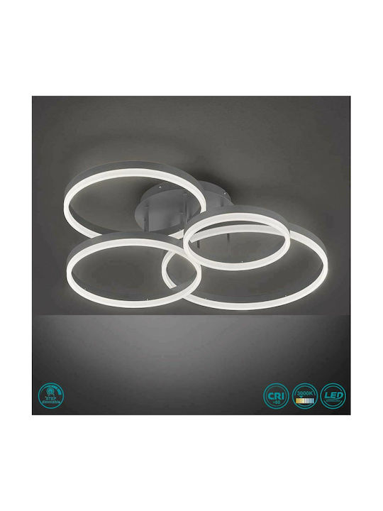 Wofi Vaasa Plafonieră de Tavan 85buc Gri cu LED Integrat