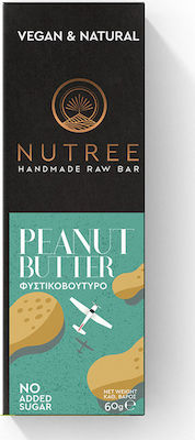 Nutree Bar Raw / Energy with Peanut butter No Added Sugar (1x60gr) 60gr