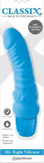 Pipedream Classix Mr. Right Vibrator Ρεαλιστικός Δονητής 19cm Sky Blue