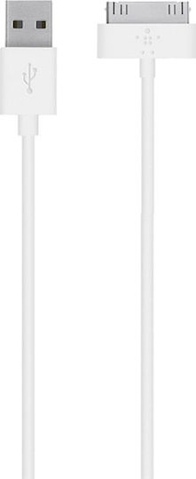 Regular USB to 30-Pin Cable Λευκό 1m