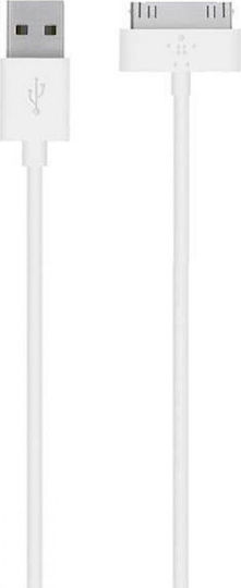 Regular USB to 30-Pin Cable Λευκό 1m