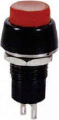 Muzik On-Off switch Pushbutton Red 1pcs