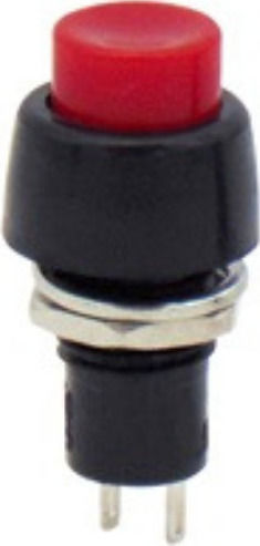 Muzik On-Off switch Pushbutton Red 1pcs
