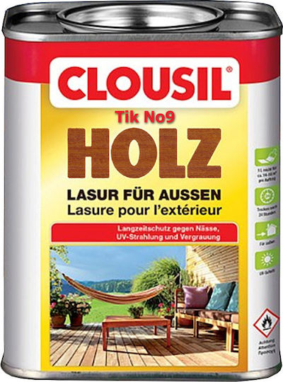 Clou Clousil Holz Пропитка На база разтворител 09 Тик 750мл