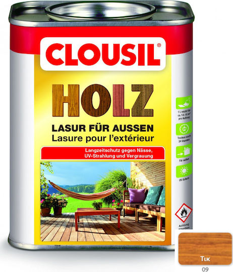 Clou Clousil Holz Βερνίκι Εμποτισμού Διαλύτου 09 Τικ 2.5lt