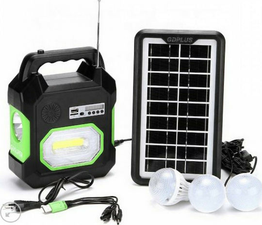 GDLite Autonomous Solar Lighting System GD-15 Super with Speaker , Light System , Radio , Flash Light & Charger