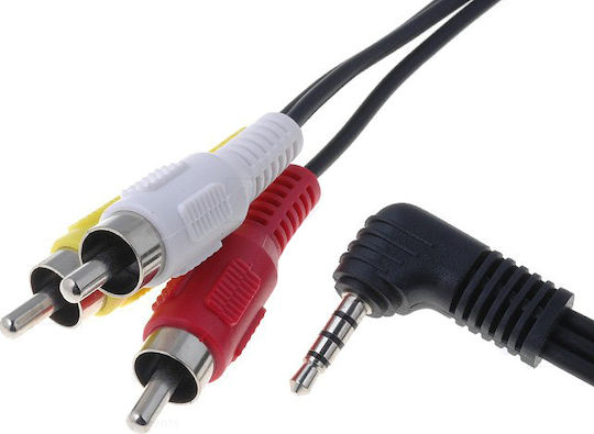 Cable 3.5mm male - 3x RCA male 1.5m (271-28)