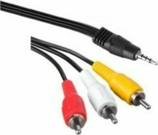 Powertech 3.5mm male to Component male / Analog Audio male / Composite male 1.5m Cable (CAB-R010)