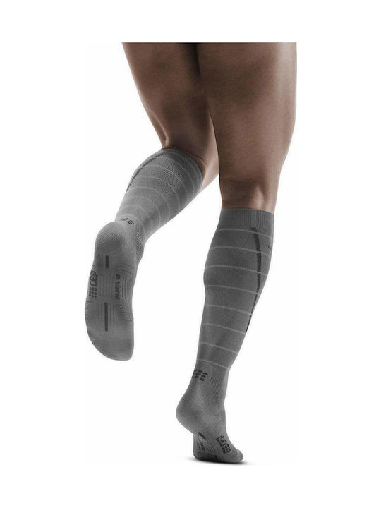 CEP Reflective Ποδοσφαιρικές Κάλτσες Γκρι 1 Ζεύγος
