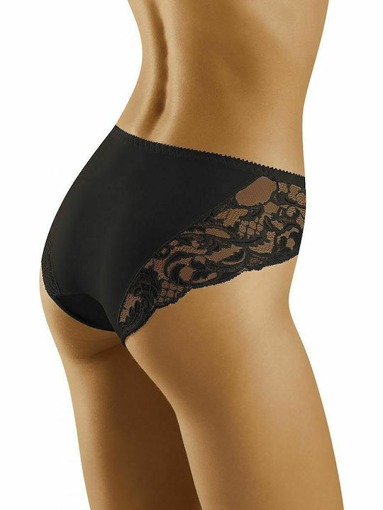 Wolbar Zoya Damen Slip mit Spitze Schwarz 156525