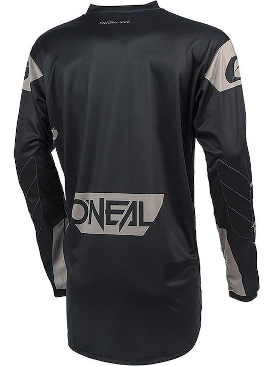 O'neal MX Matrix Riderear Ανδρική Μπλούζα Motocross Μακρυμάνικη Black/Grey