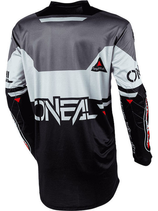 O'neal Element Warhawk Pentru bărbați Tricou Motocross Mânecă lungă Black/Grey