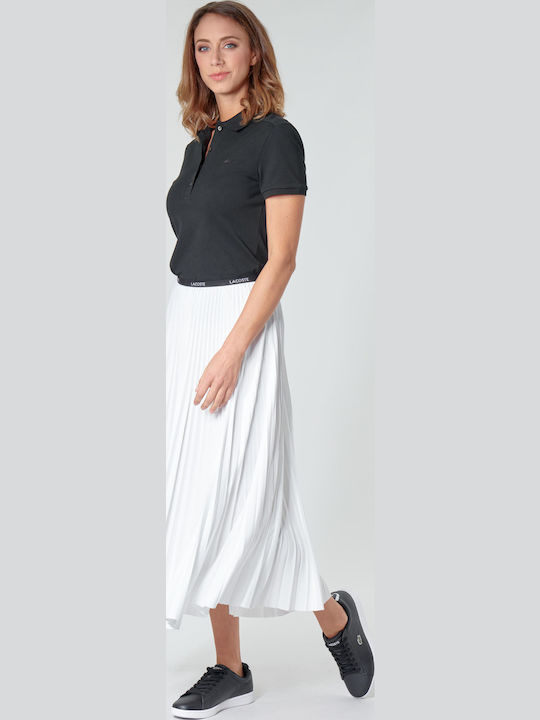 Women's Polo Blouse Short Sleeve Black
