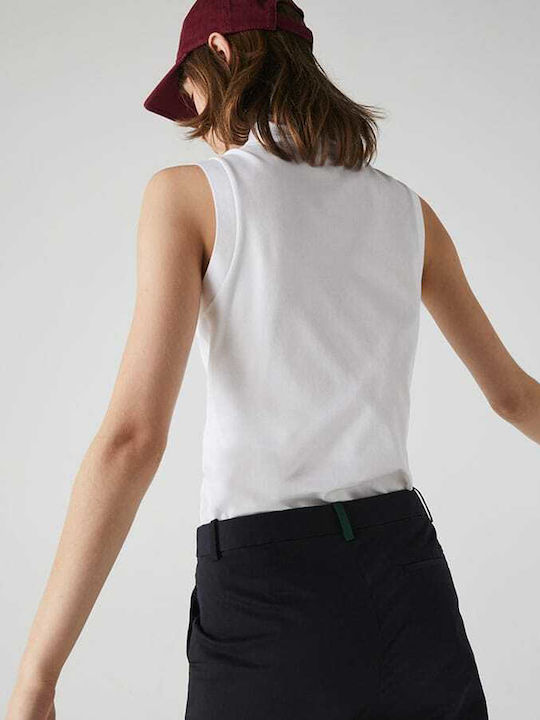 Lacoste Women's Polo Shirt Sleeveless White