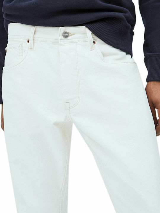 Callen Crop Men's Jeans Pants Cropped with Relaxed Fit Beige