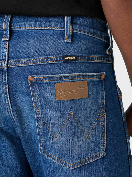 Western Ανδρικό Παντελόνι Τζιν με Slim Straight Εφαρμογή Μπλε