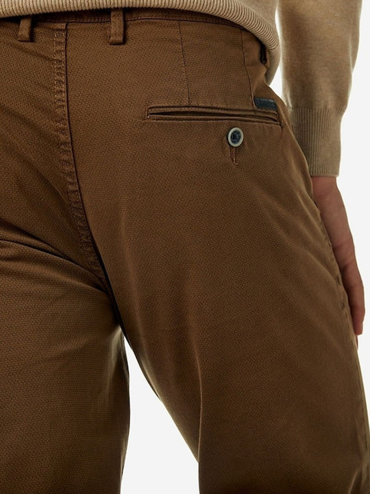 Trousers Chino in Slim Fit Brown