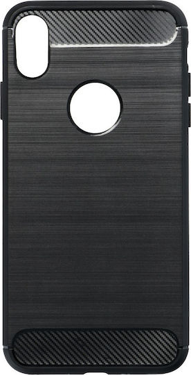 Forcell Back Cover Σιλικόνης Μαύρο (iPhone XS Max)