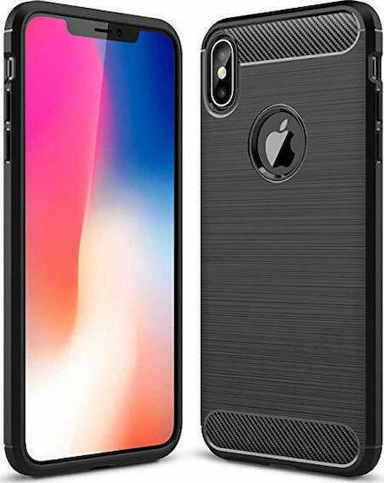 Forcell Back Cover Σιλικόνης Μαύρο (iPhone XS Max)