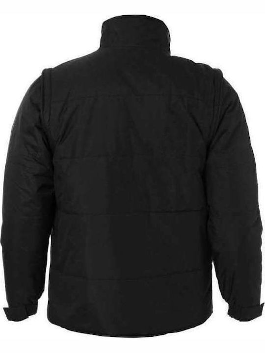 About Basics Herren Winter Jacke Lässig Schwarz