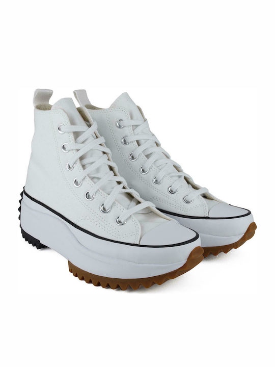 Converse Run Star Hike Flatforms Boots White / Black / Gum