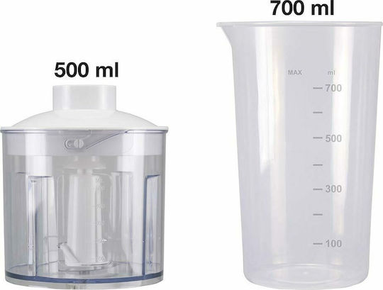 Beper Blender De Mână Cu Tijă Din Plastic 400W Alb