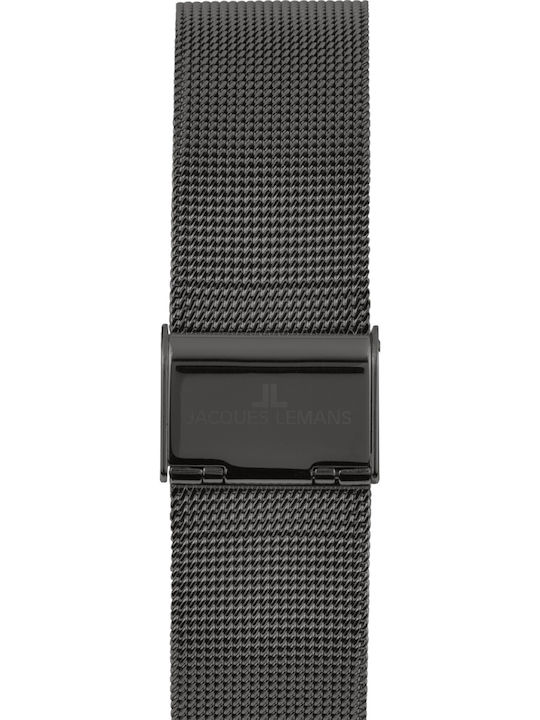 Jacques Lemans Design Collection Damen Uhr mit Gray Metallarmband