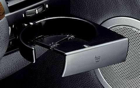 Car 1 Cup Holder with Screws for BMW Z4 E85 / E86 / Passenger Black
