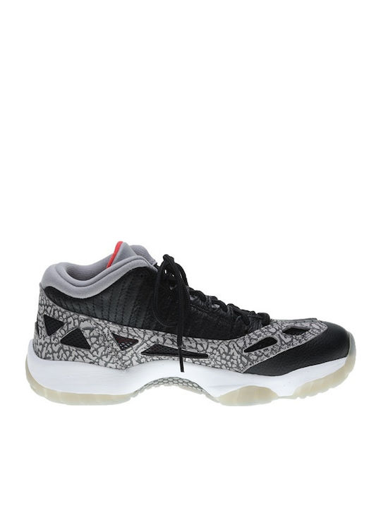 Air  11 Retro Low IE Herren Sneakers Black / Fire Red / Cement Grey / White