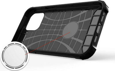 Hurtel Hybrid Armor Plastic Back Cover Durable Black (iPhone 13 Pro Max)