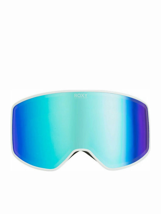 Roxy Storm Ski & Snowboard Goggles Kids White with Lens in Blue Color