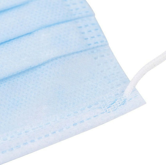 Kikka Boo Single-use Mask for Adults Protective Mask Fabric Blue 4110911025 50pcs