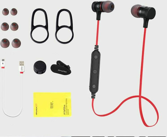 Awei B922BL In-ear Bluetooth Handsfree Căști cu Rezistență la Transpirație Roșu