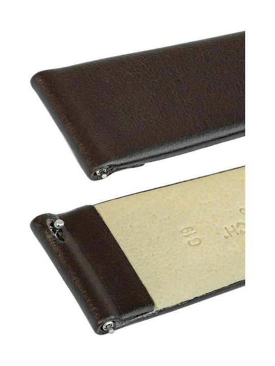 Hirsch Toronto Long Leather Strap Brown 16mm