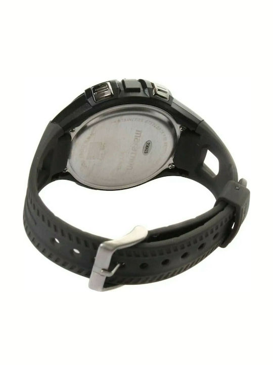Timex Ψηφιακό Ανδρικό Ρολόι 46mm Μπαταρίας με Μαύρο Καουτσούκ Λουράκι