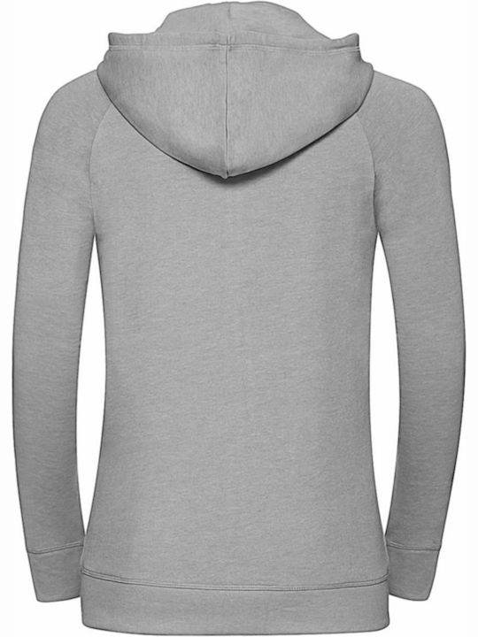 Russell Athletic R-284F-0 Women's Hooded Cardigan Silver Marl