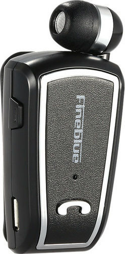 Fineblue F-V3 In-ear Bluetooth Handsfree Ακουστικό Πέτου Μαύρο