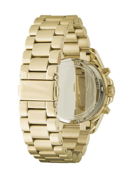 Michael Kors Bradshaw Damen Uhr Chronograph mit Gold Metallarmband