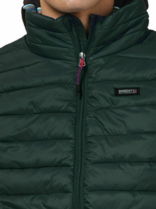Men's Puffer Winter Green Sleeveless Jacket