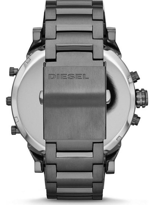 Diesel Mr Daddy 2.0 Herrenuhr 57mm Chronograph Batterie mit Schwarz Metallarmband