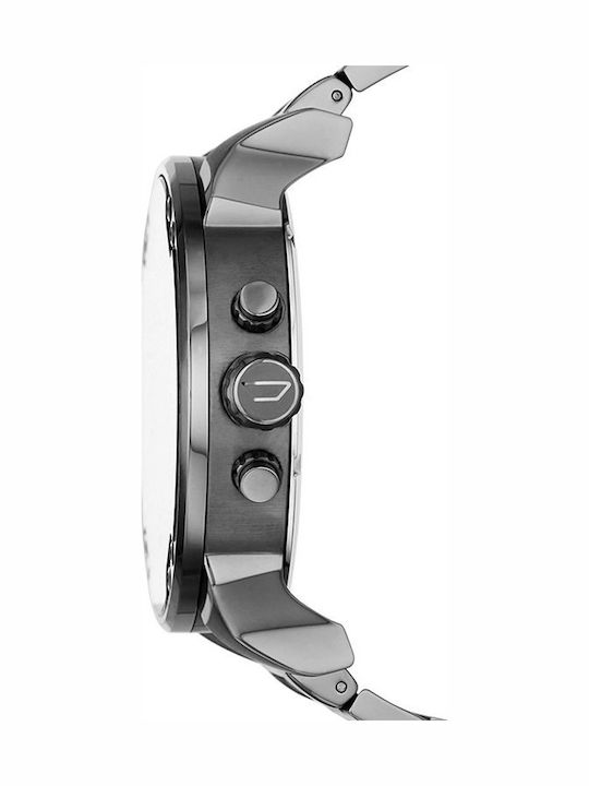 Diesel Mr Daddy 2.0 Herrenuhr 57mm Chronograph Batterie mit Schwarz Metallarmband