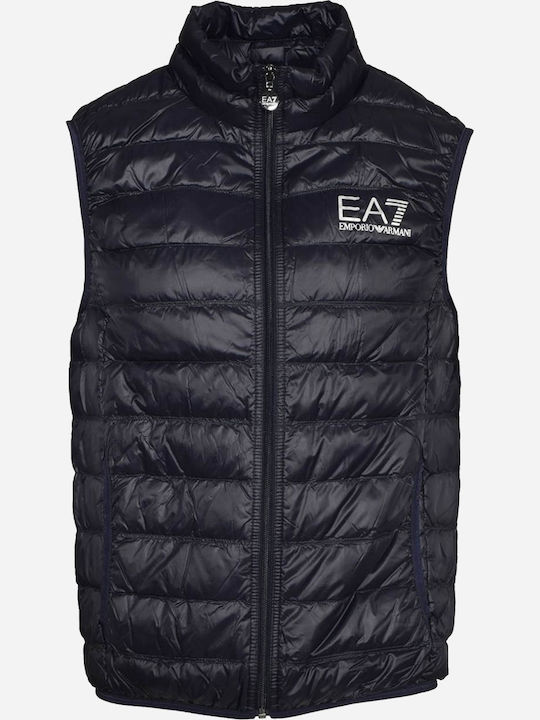 Sleeveless Winter Jacket Puffer Navy Blue