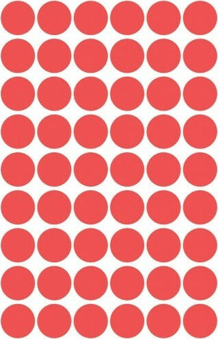Avery 270Stück Klebeetiketten in Rot Farbe 12mm