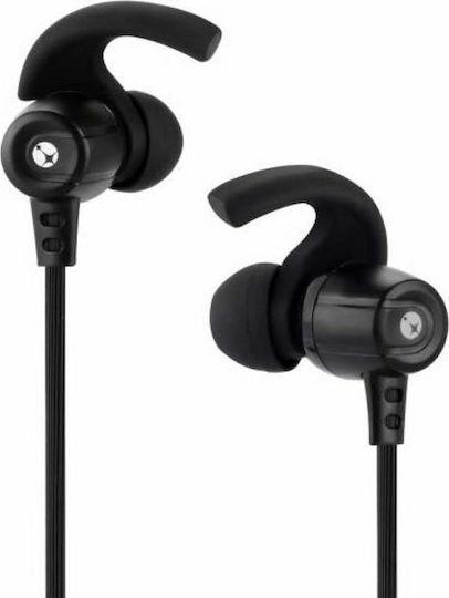 iXchange Sporty UA-37 In-ear Bluetooth Handsfree Ακουστικά με Αντοχή στον Ιδρώτα Μαύρα
